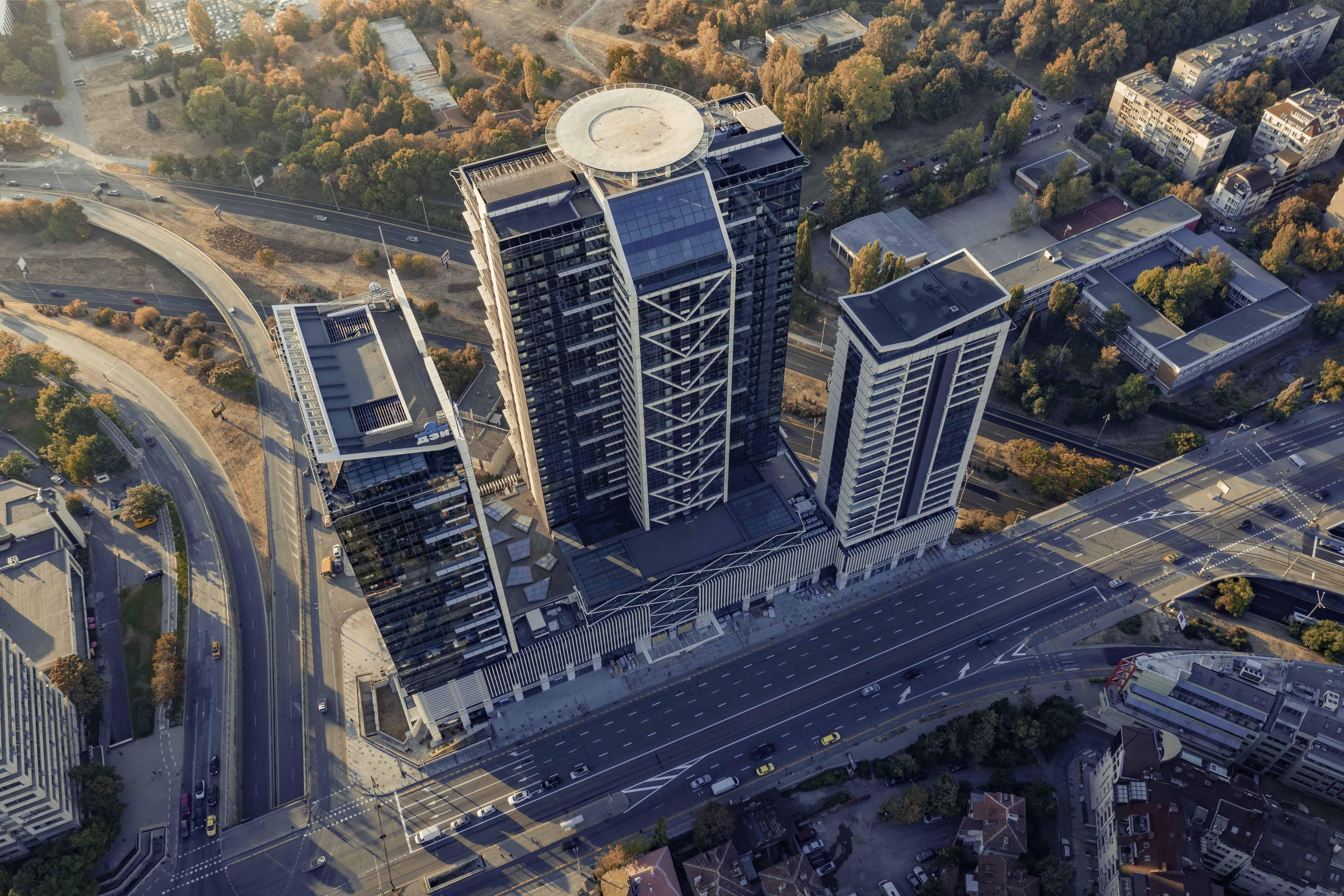 Grand Hotel Millennium Sófia Exterior foto Aerial view of the complex